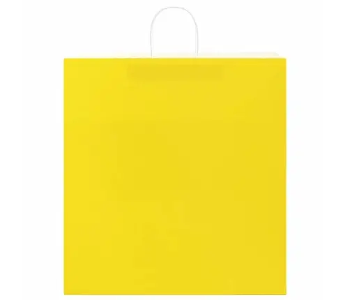 Paberkotid, 50 Tk, Käepidemetega, Kollane, 45X17X48 Cm