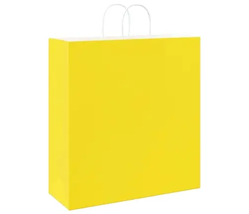 Paberkotid, 50 Tk, Käepidemetega, Kollane, 45X17X48 Cm