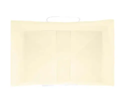 Paberkotid, 250 Tk, Käepidemetega, Kollane, 32X22X28 Cm