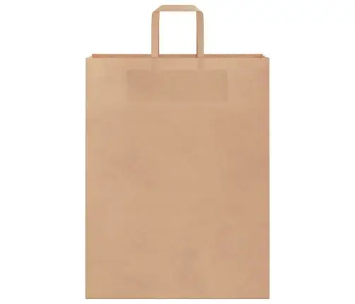 Paberkotid, 50 Tk, Käepidemetega, Pruun, 32X12X42 Cm