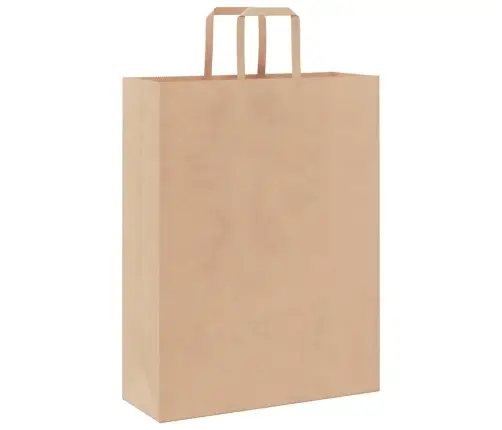 Paberkotid, 50 Tk, Käepidemetega, Pruun, 32X12X42 Cm