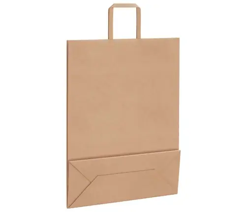 Paberkotid, 50 Tk, Käepidemetega, Pruun, 32X12X42 Cm