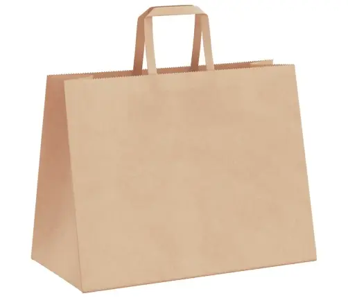 Paberkotid, 50 Tk, Käepidemetega, Pruun, 32X17X25 Cm