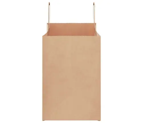 Paberkotid, 50 Tk, Käepidemetega, Pruun, 32X17X25 Cm