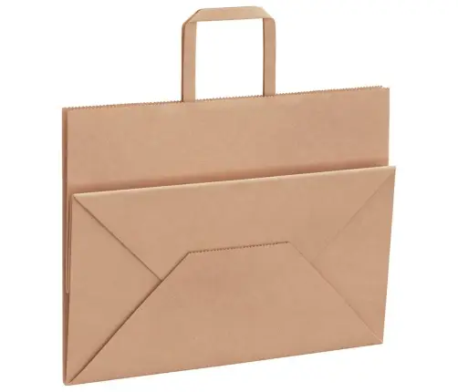 Paberkotid, 50 Tk, Käepidemetega, Pruun, 32X17X25 Cm