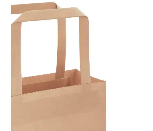 Paberkotid, 50 Tk, Käepidemetega, Pruun, 32X17X25 Cm