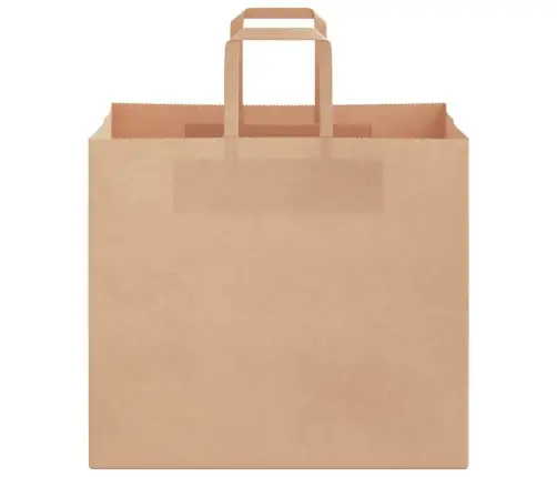 Paberkotid, 50 Tk, Käepidemetega, Pruun, 32X22X28 Cm