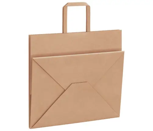 Paberkotid, 50 Tk, Käepidemetega, Pruun, 32X22X28 Cm