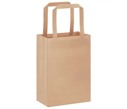 Papīra Maisiņi 250 Gab. Ar Rokturiem, Brūni, 15X8X21 Cm Vidaxl