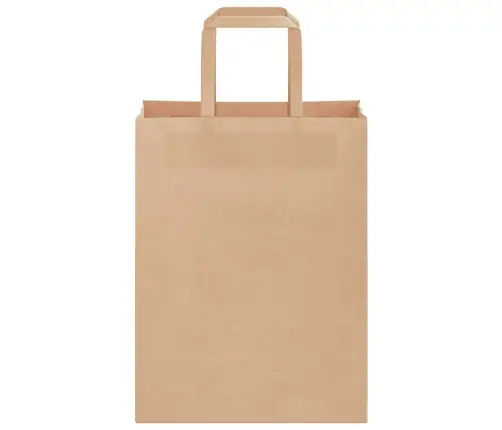 Paberkotid, 250 Tk, Käepidemetega, Pruun, 21X11X28 Cm