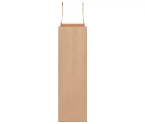 Popieriniai Maišeliai 250Vnt., Su Rankenomis, Rudos, 21X11X36Cm