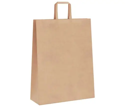 Paberkotid, 250 Tk, Käepidemetega, Pruun, 32X12X42 Cm