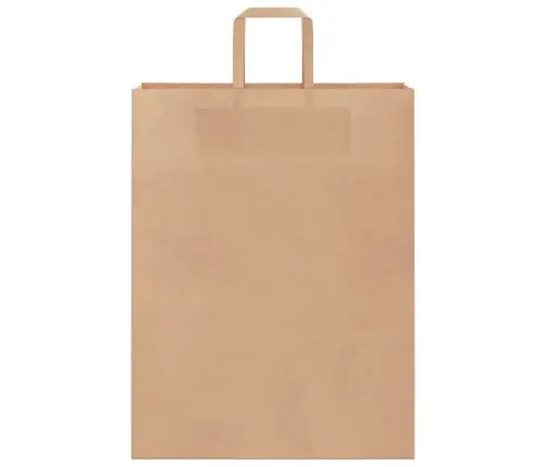 Paberkotid, 250 Tk, Käepidemetega, Pruun, 32X12X42 Cm