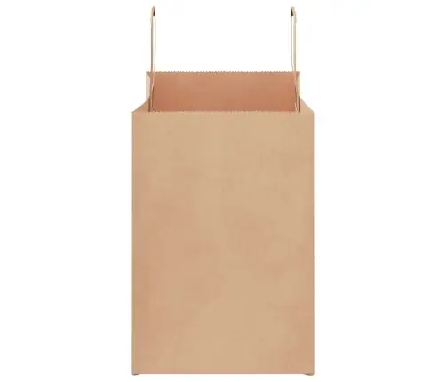 Paberkotid, 250 Tk, Käepidemetega, Pruun, 32X17X25 Cm