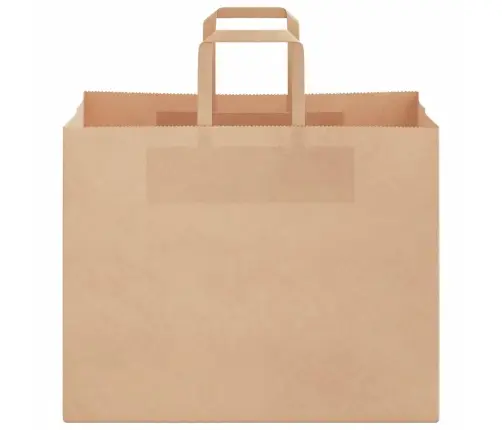 Papīra Maisiņi 250 Gab. Ar Rokturiem, Brūni, 32X22X24 Cm Vidaxl