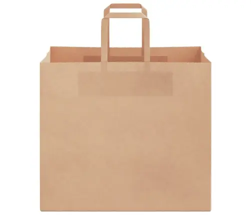 Paberkotid, 250 Tk, Käepidemetega, Pruun, 32X22X28 Cm
