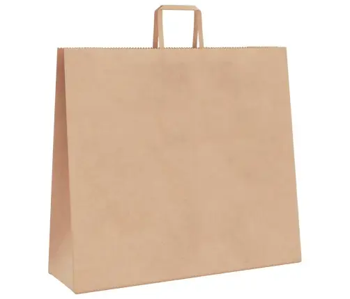 Papīra Maisiņi 250 Gab. Ar Rokturiem, Brūni, 54X15X49 Cm Vidaxl