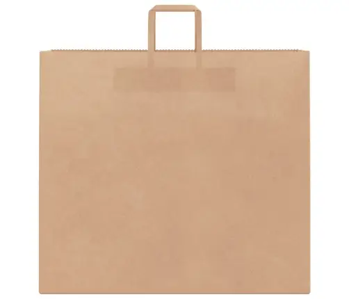 Papīra Maisiņi 250 Gab. Ar Rokturiem, Brūni, 54X15X49 Cm Vidaxl