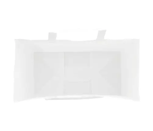 Popieriniai Maišeliai 50Vnt., Su Rankenomis, Baltas, 21X11X31Cm