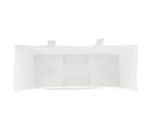 Papīra Maisiņi 50 Gab. Ar Rokturiem, Balti, 32X12X42 Cm Vidaxl