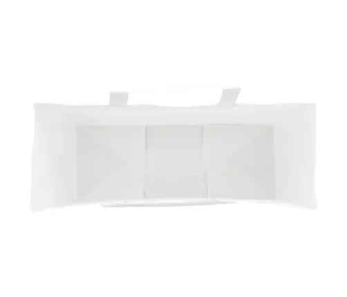 Papīra Maisiņi 50 Gab. Ar Rokturiem, Balti, 45X17X48 Cm Vidaxl