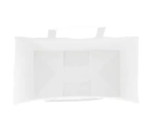 Papīra Maisiņi 250 Gab. Ar Rokturiem, Balti, 15X8X21 Cm Vidaxl