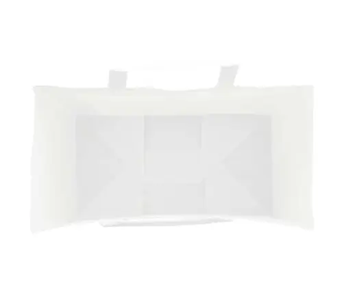 Papīra Maisiņi 250 Gab. Ar Rokturiem, Balti, 21X11X36 Cm Vidaxl