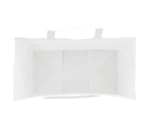 Papīra Maisiņi 250 Gab. Ar Rokturiem, Balti, 32X17X44 Cm Vidaxl