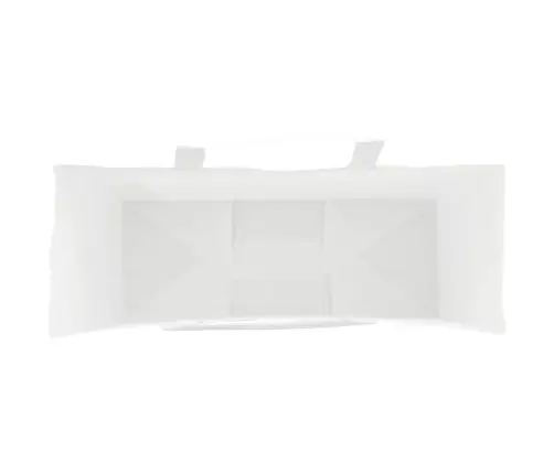 Papīra Maisiņi 250 Gab. Ar Rokturiem, Balti, 45X17X48 Cm Vidaxl