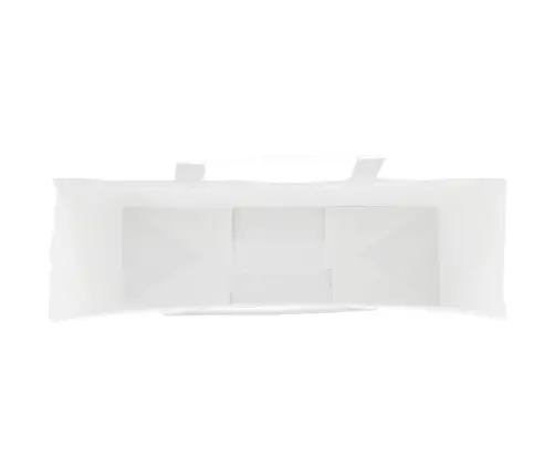 Papīra Maisiņi 250 Gab. Ar Rokturiem, Balti, 54X15X49 Cm Vidaxl