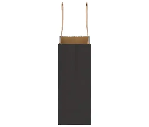 Paberkotid, 250 Tk, Käepidemetega, Must, 15X8X21 Cm