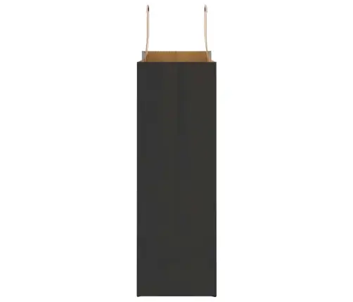 Paberkotid, 250 Tk, Käepidemetega, Must, 26X12X35 Cm