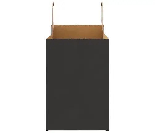 Popieriniai Maišeliai 250Vnt. Su Rankenomis, Juodas, 32X17X25Cm