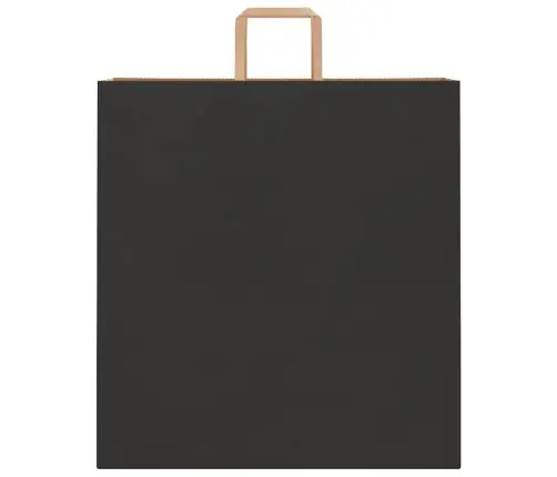 Paberkotid, 250 Tk, Käepidemetega, Must, 45X17X48 Cm