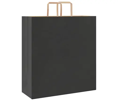 Paberkotid, 250 Tk, Käepidemetega, Must, 45X17X48 Cm