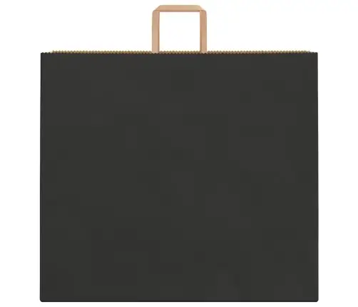 Papīra Maisiņi 250 Gab. Ar Rokturiem, Melni, 54X15X49 Cm Vidaxl