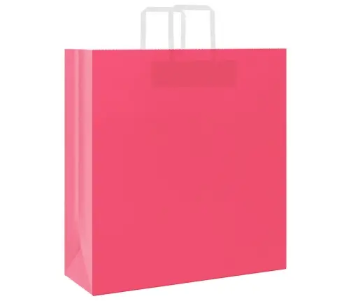 Paberkotid, 50 Tk, Käepidemetega, Roosa, 45X17X48 Cm