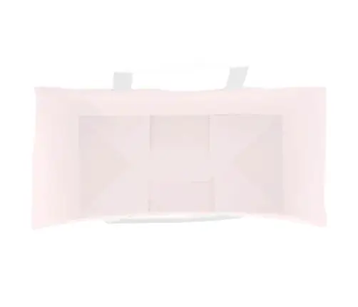 Papīra Maisiņi 250 Gab. Ar Rokturiem, Rozā, 18X8X22 Cm Vidaxl