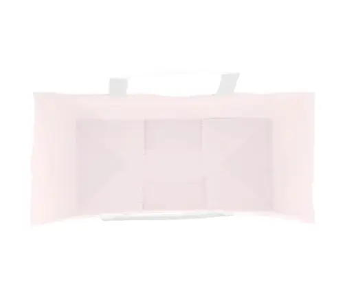 Paberkotid, 250 Tk, Käepidemetega, Roosa, 26X12X35 Cm