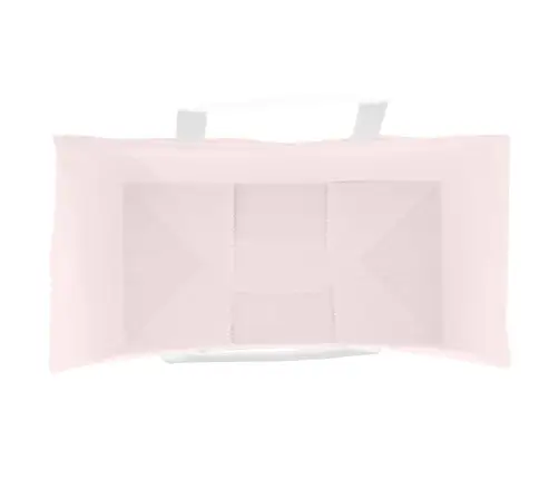 Popieriniai Maišeliai 250Vnt. Su Rankenomis, Rožinis 32X17X25Cm