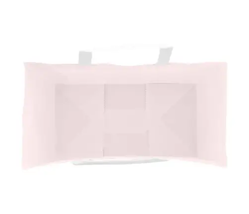 Popieriniai Maišeliai 250Vnt. Su Rankenomis, Rožinis 32X17X44Cm