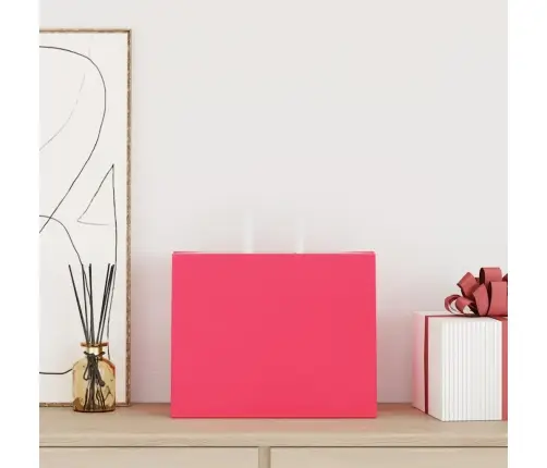 Papīra Maisiņi 250 Gab. Ar Rokturiem, Rozā, 32X22X24 Cm Vidaxl