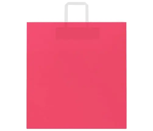 Papīra Maisiņi 250 Gab. Ar Rokturiem, Rozā, 45X17X48 Cm Vidaxl