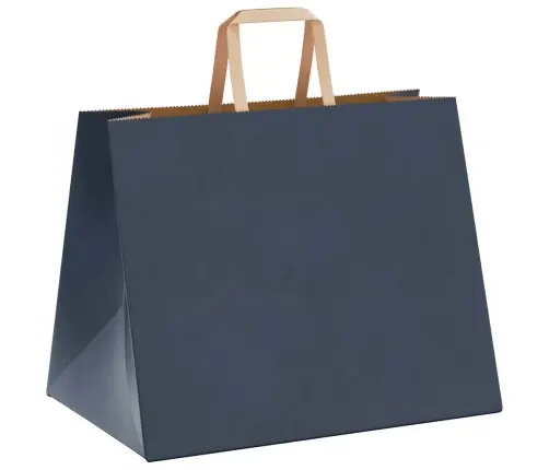 Paberkotid, 50 Tk, Käepidemetega, Sinine, 32X22X24 Cm
