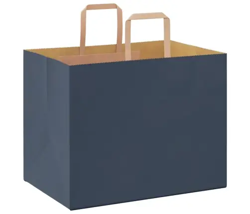 Paberkotid, 50 Tk, Käepidemetega, Sinine, 32X22X24 Cm