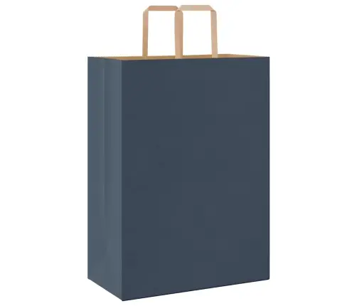 Papīra Maisiņi 250 Gab. Ar Rokturiem, Zili, 32X17X44 Cm Vidaxl