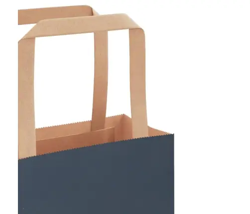 Papīra Maisiņi 250 Gab. Ar Rokturiem, Zili, 32X17X44 Cm Vidaxl