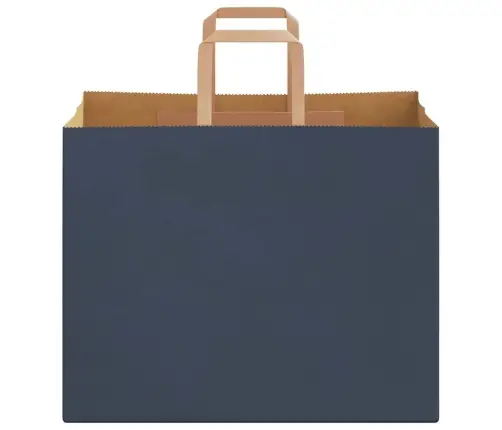 Papīra Maisiņi 250 Gab. Ar Rokturiem, Zili, 32X22X24 Cm Vidaxl