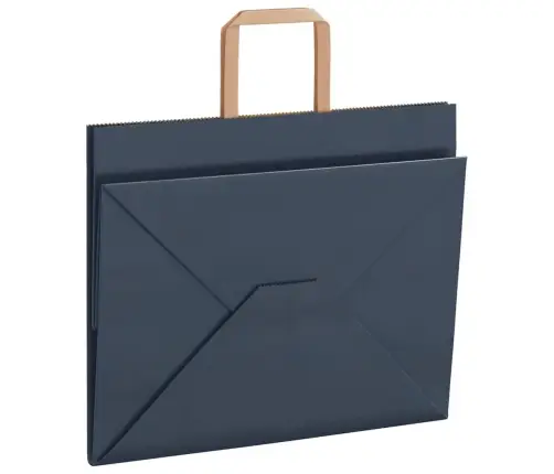 Papīra Maisiņi 250 Gab. Ar Rokturiem, Zili, 32X22X24 Cm Vidaxl