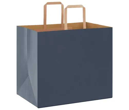 Papīra Maisiņi 250 Gab. Ar Rokturiem, Zili, 32X22X28 Cm Vidaxl
